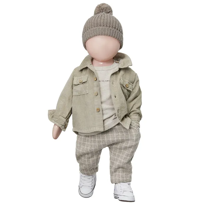 1+ In The Family Baby And Child Dries Shirt Taupe