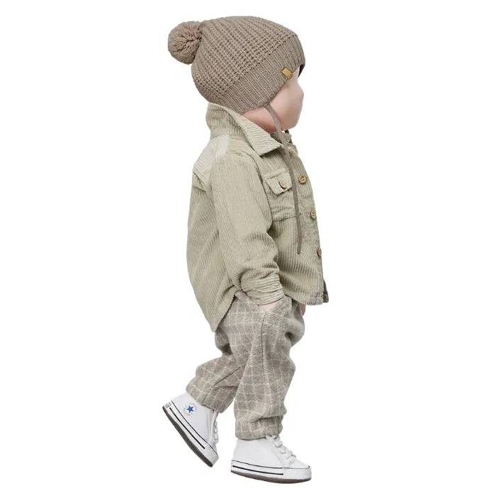 1+ In The Family Baby And Child Dries Shirt Taupe