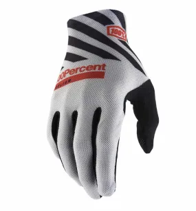 100% CELIUM Full Finger Cycling Mountain Bike Gloves Grey - Large