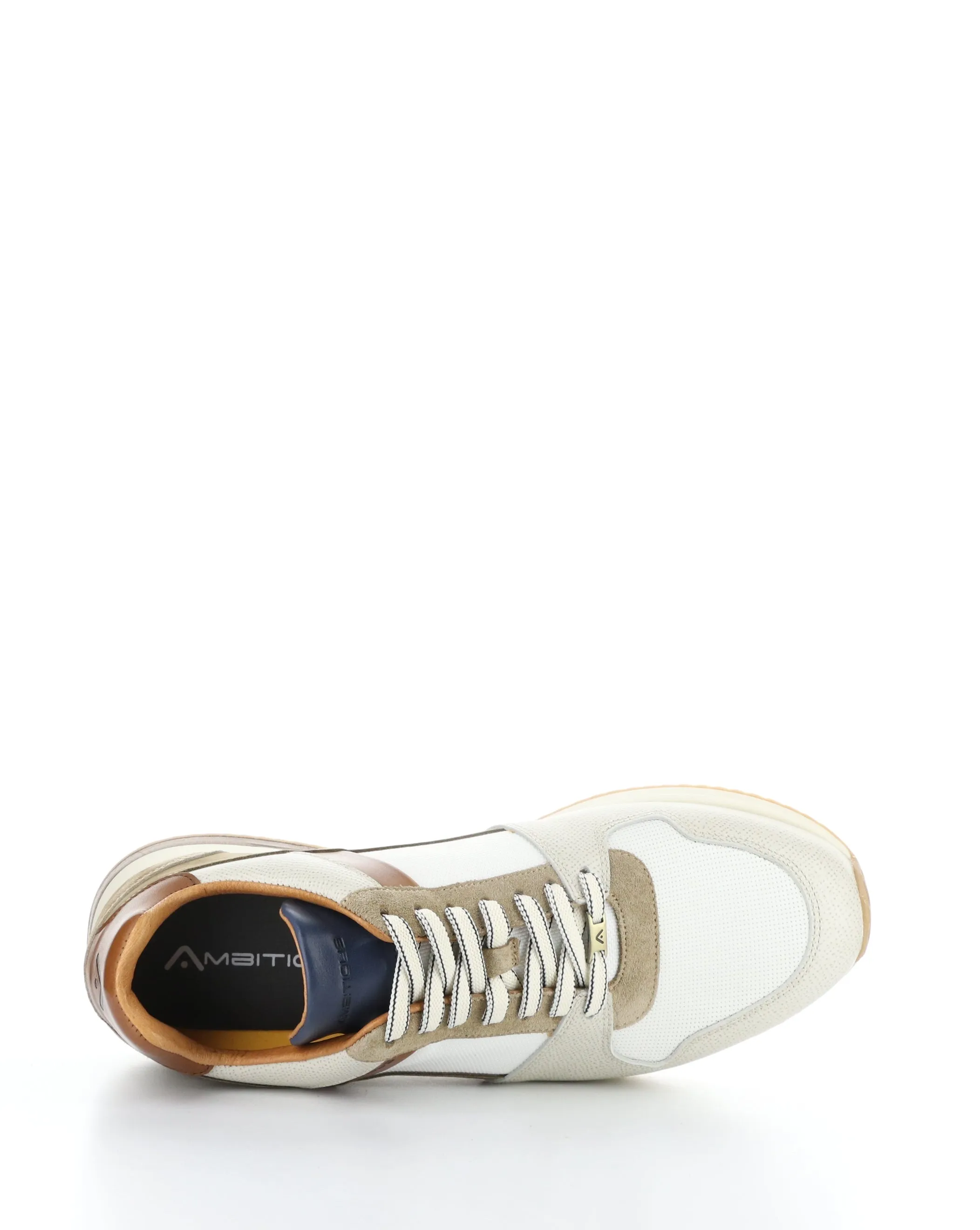 11240 GREY/OFF WHITE/CAMEL Lace-up Shoes