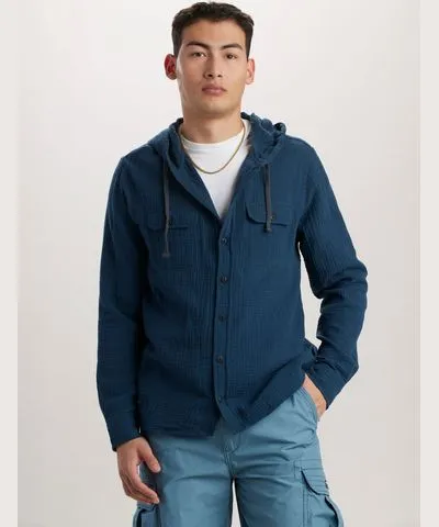 2024-02-8_import Hughie Gauze Button-Up Hoodies for Men | UNIONBAY