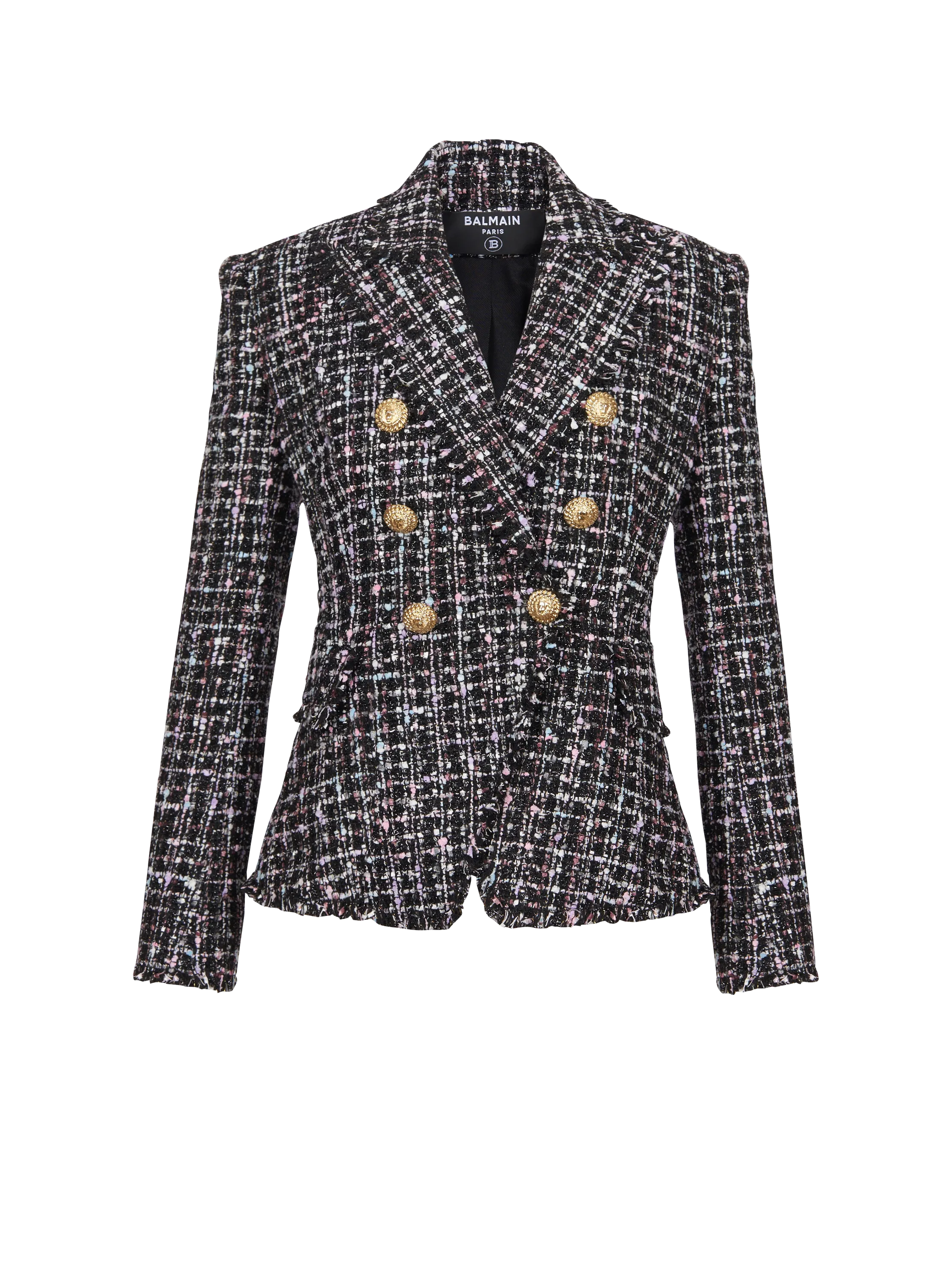 6-button tweed jacket