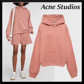 Acne Studios  |Unisex Street Style Long Sleeves Plain Cotton Oversized Logo