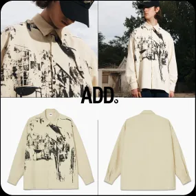 ADD SEOUL  |[ADD SEOUL] ★GRAPHIC PRINT CORDUROY SHIRTS