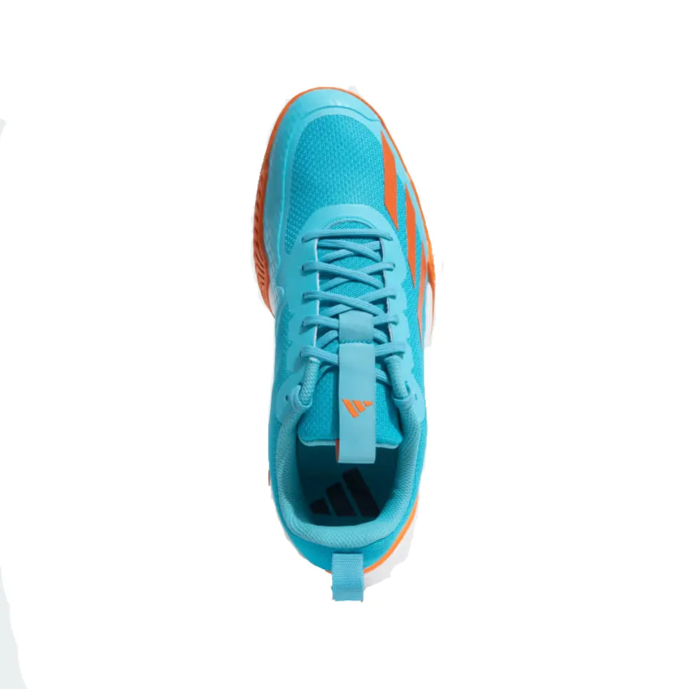 Adidas Men's All-Court Prime Tennis Shoe (Lucid Cyan/Semi Impact Orange)