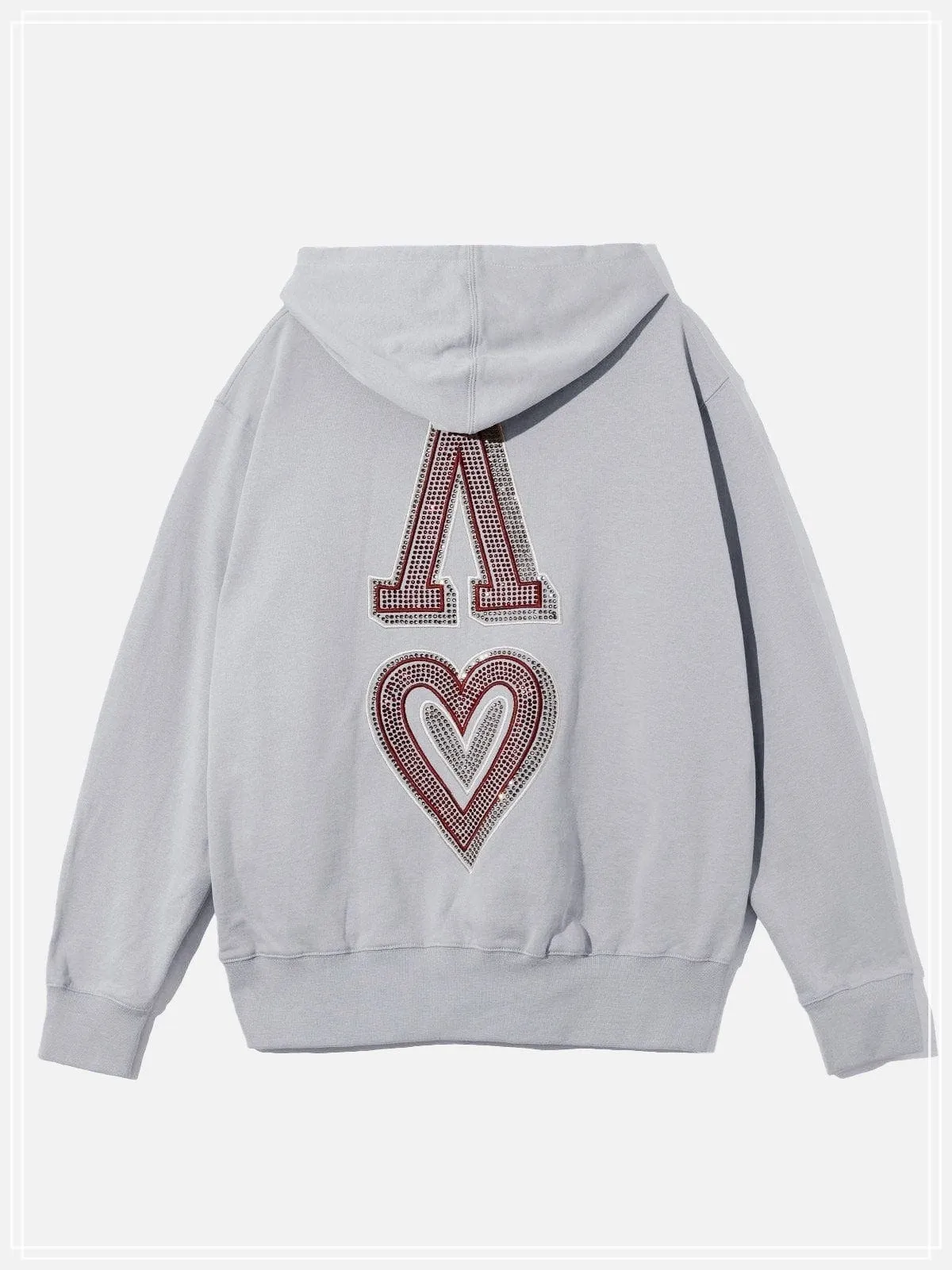 Aelfric Eden  |Heart Unisex Street Style Long Sleeves Plain Oversized Logo