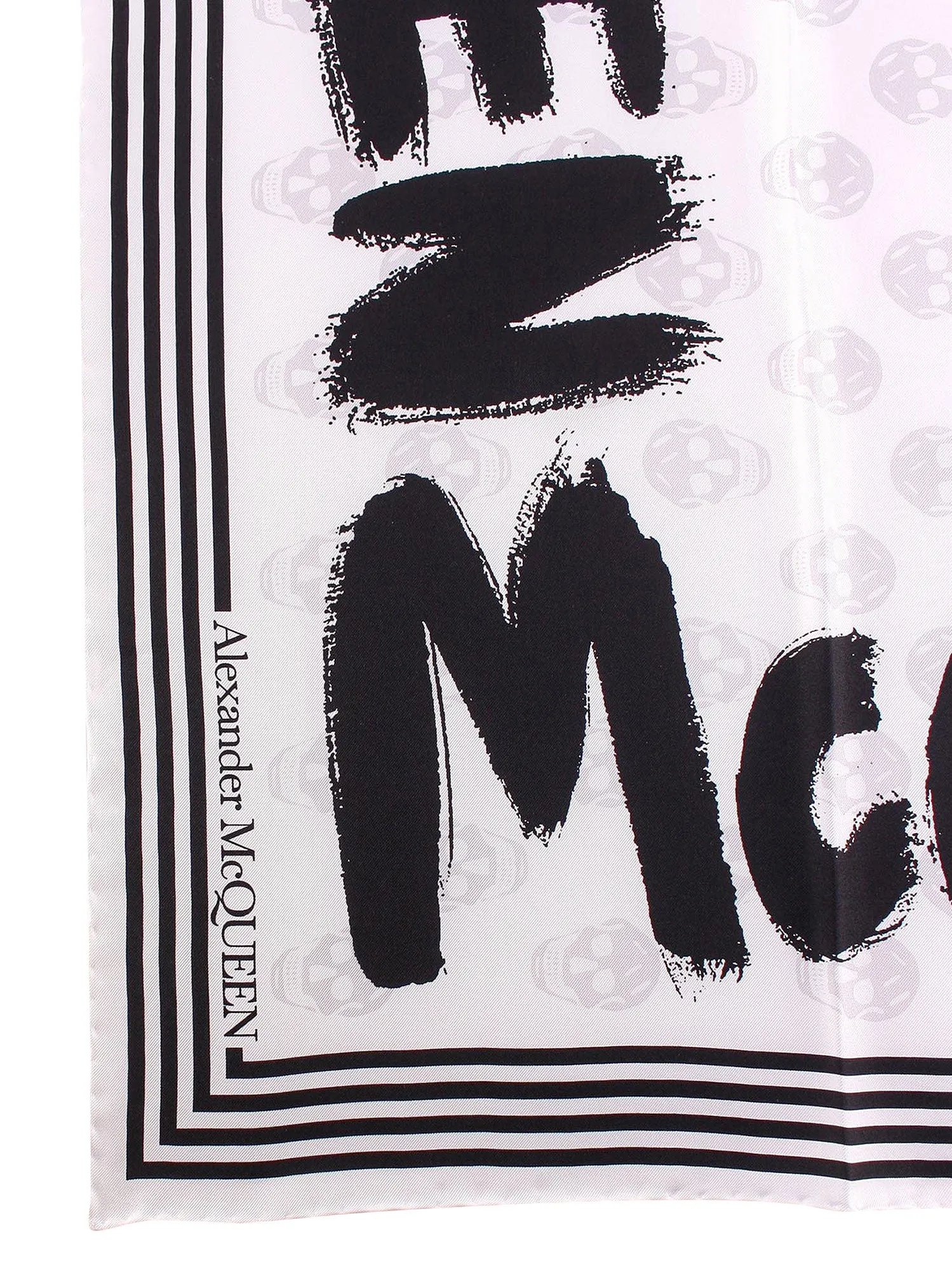 Alexander McQueen Graffiti Biker Scarf