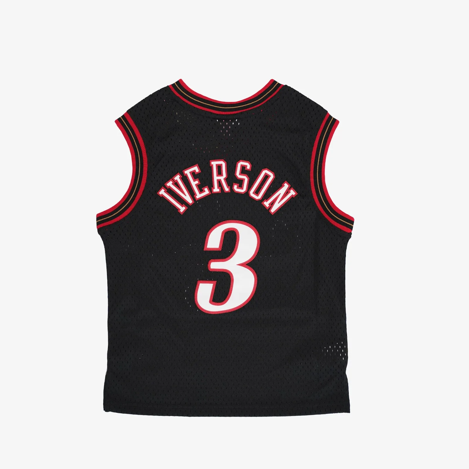 Allen Iverson Philadelphia 76ers 00-01 HWC Youth Swingman Jersey - Black