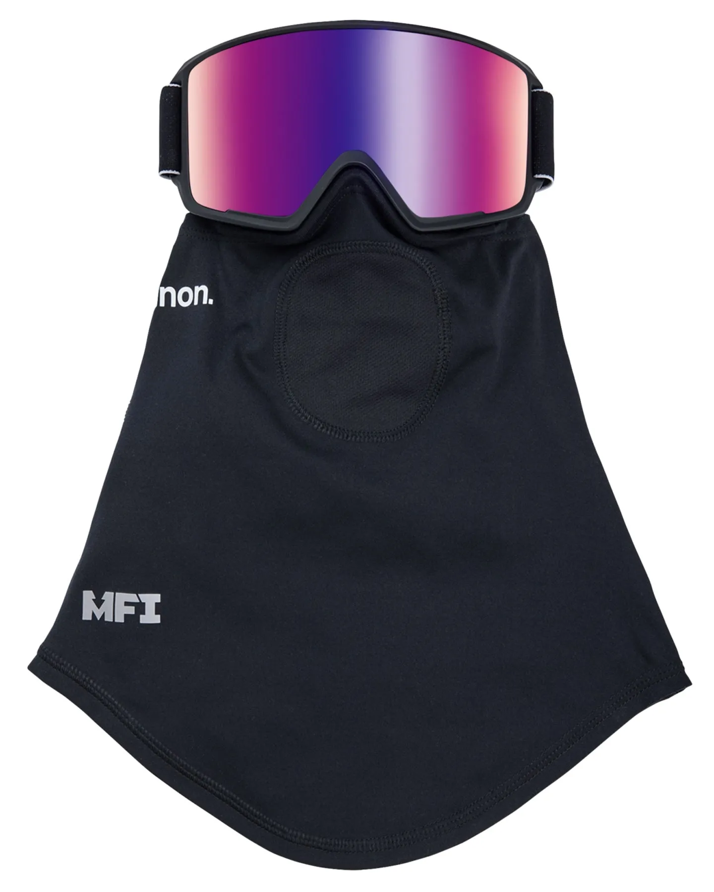 Anon M3 Low Bridge Fit Snow Goggles + Bonus Lens + MFI - Black / Perceive Sunny Red