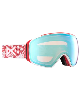 Anon M3 Low Bridge Fit Snow Goggles + Bonus Lens + MFI - Joshua Noom / Perceive Variable Blue