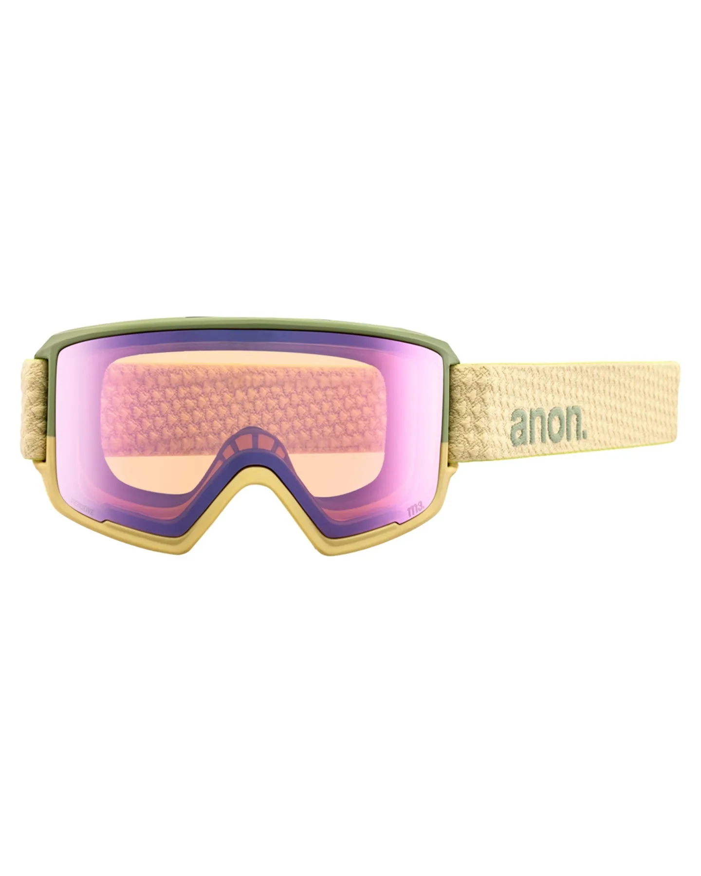 Anon M3 Low Bridge Fit Snow Goggles + Bonus Lens + MFI - Mushroom / Perceive Variable Green