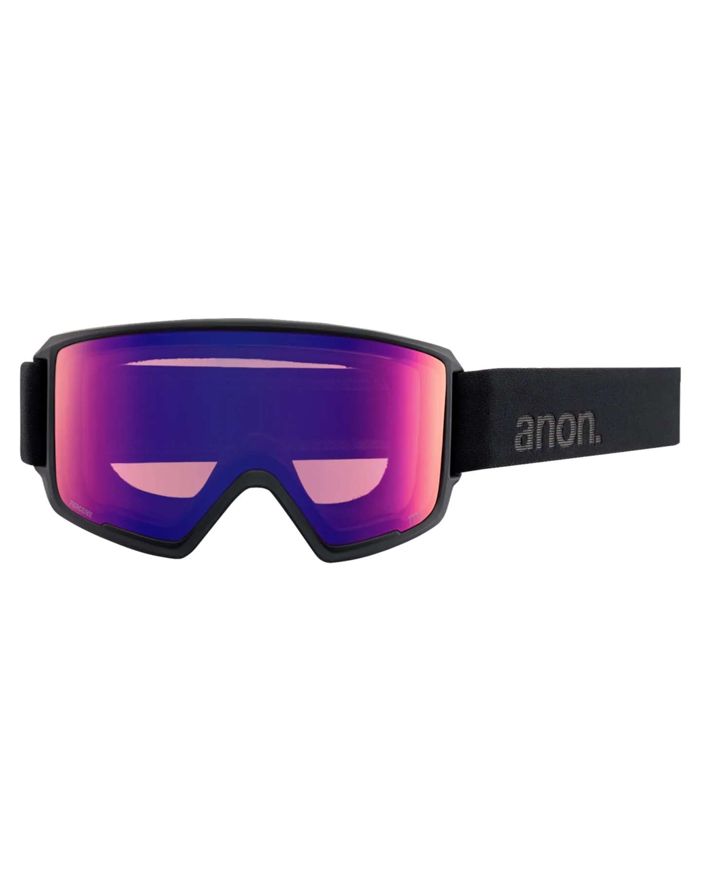 Anon M3 Low Bridge Fit Snow Goggles + Bonus Lens + MFI - Smoke / Perceive Sunny Onyx