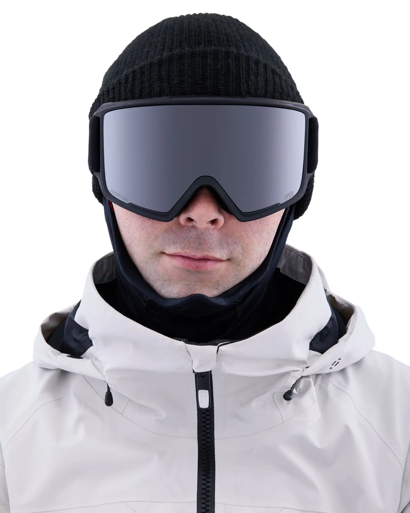 Anon M3 Low Bridge Fit Snow Goggles + Bonus Lens + MFI - Smoke / Perceive Sunny Onyx