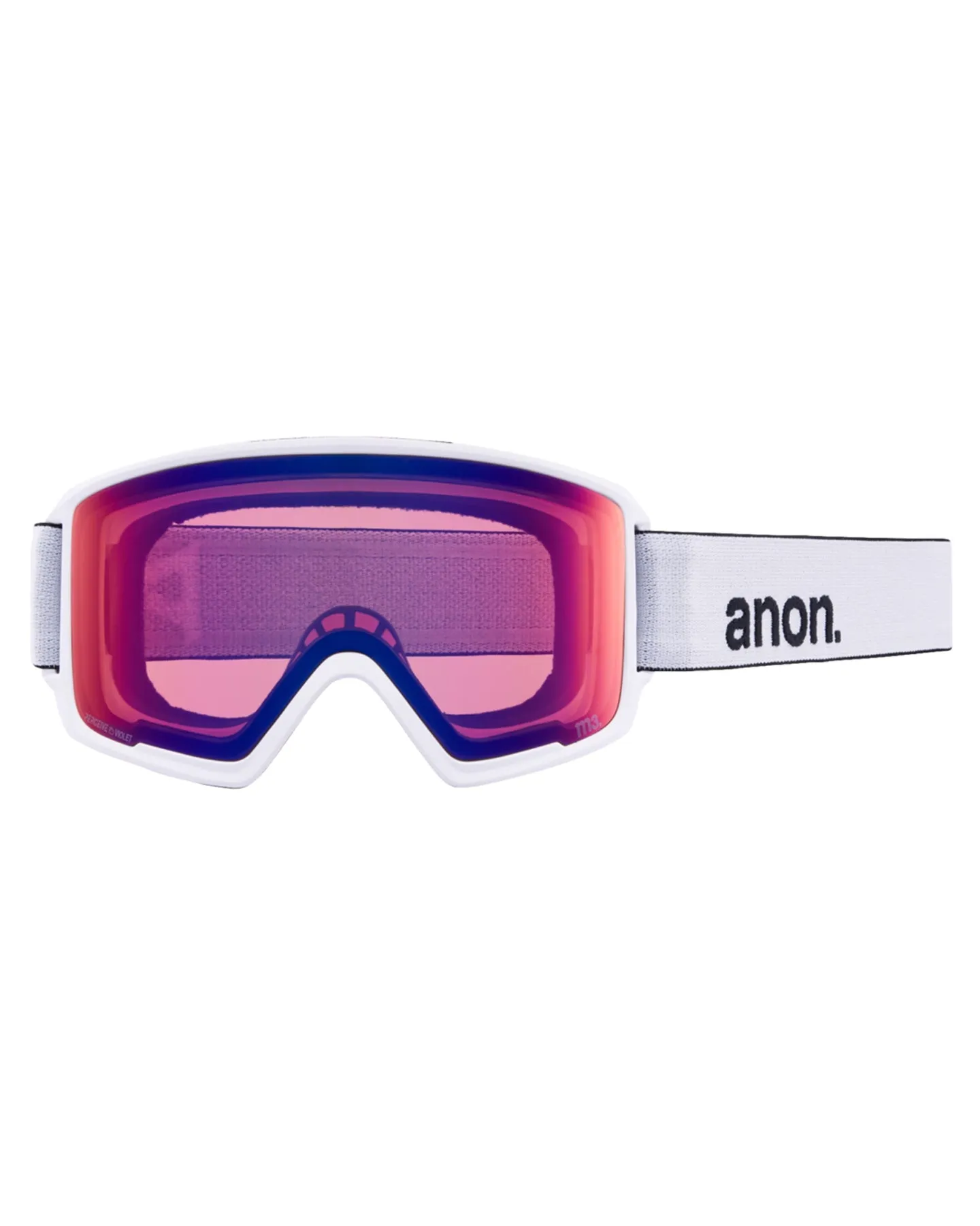 Anon M3 Low Bridge Fit Snow Goggles + Bonus Lens + MFI - White / Perceive Sunny Onyx