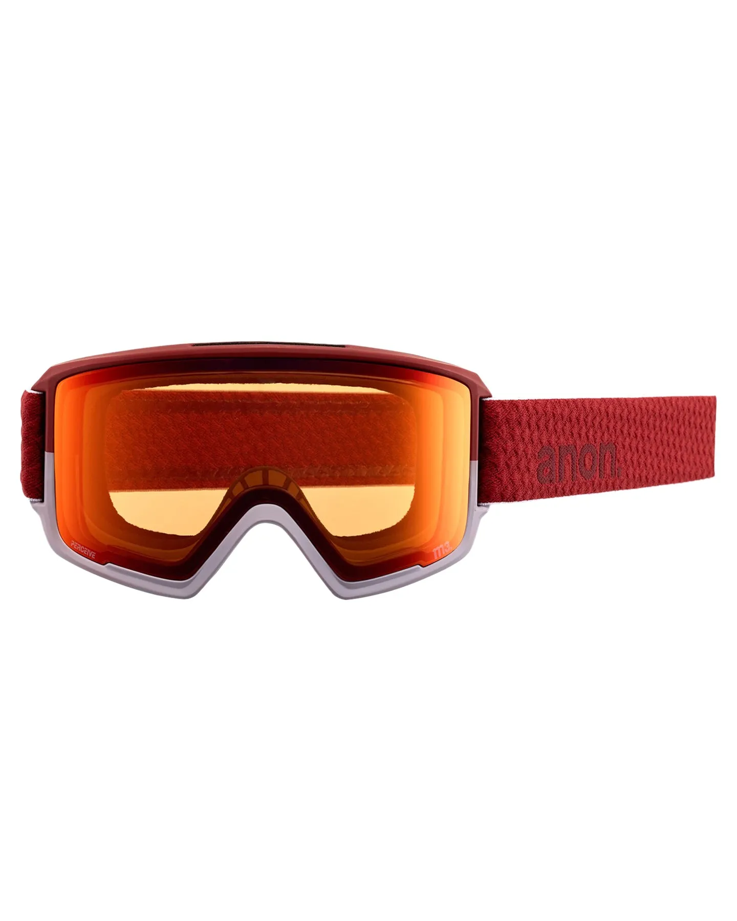 Anon M3 Snow Goggles + Bonus Lens + Mfi Face Mask - Mars/Perceive Sunny Red Lens