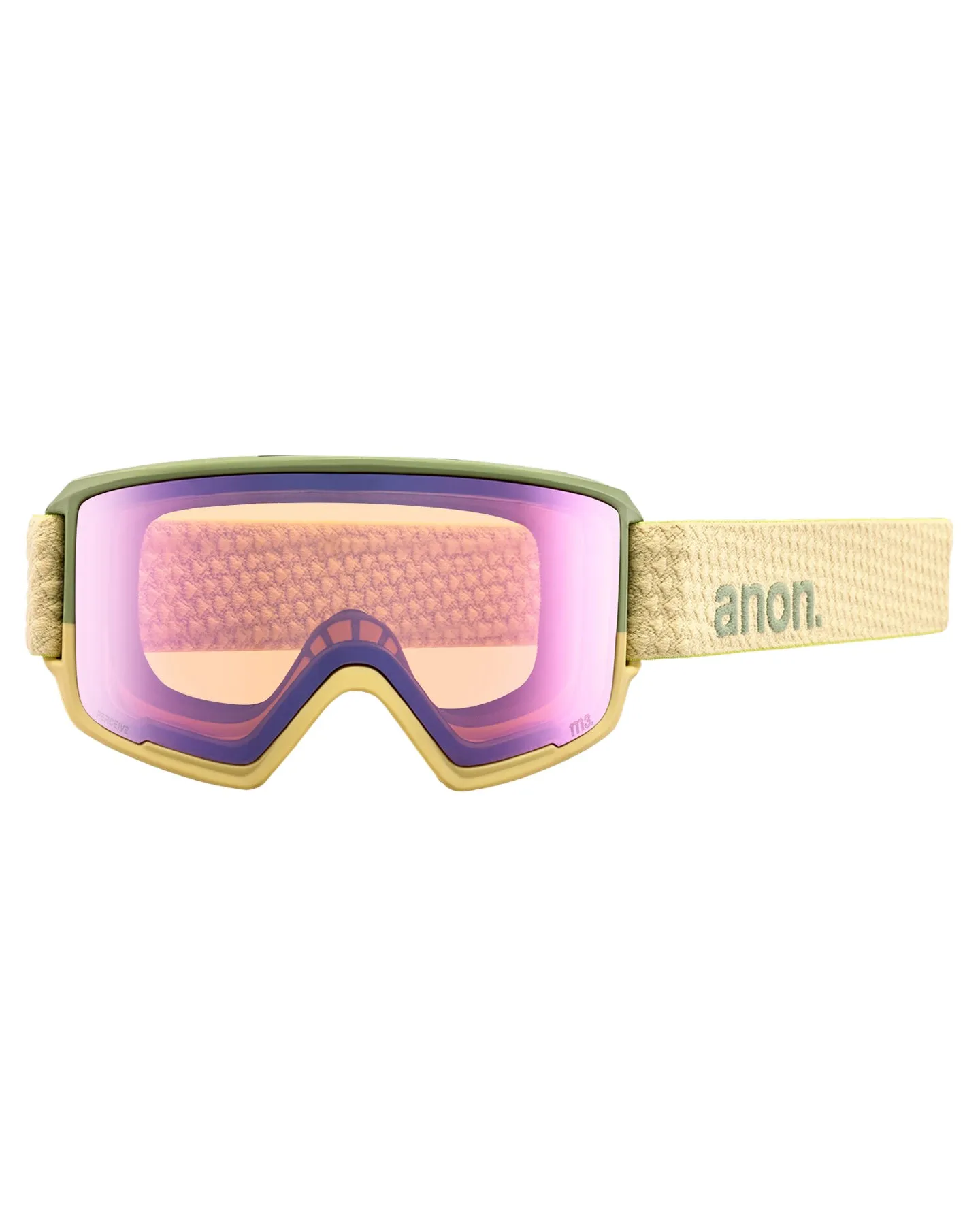 Anon M3 Snow Goggles + Bonus Lens + Mfi Face Mask - Mushroom/Perceive Variable Green Lens