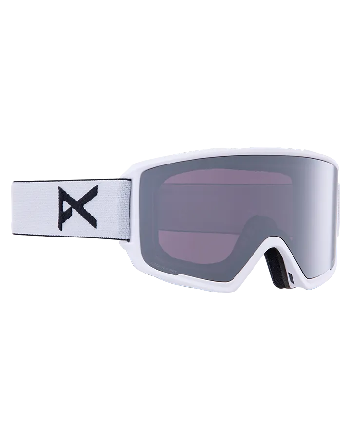 Anon M3 Snow Goggles + Bonus Lens + Mfi Face Mask - White/Perceive Sunny Onyx Lens