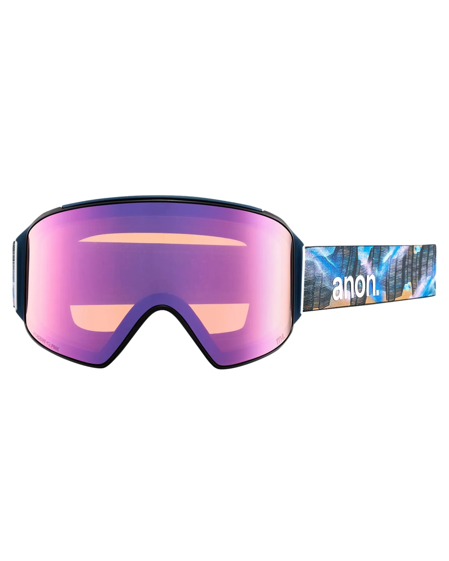 Anon M4 Cylindrical Low Bridge Snow Goggles + Bonus Lens + Mfi Face Mask - Chet Malinow/Perceive Variable Blue Lens