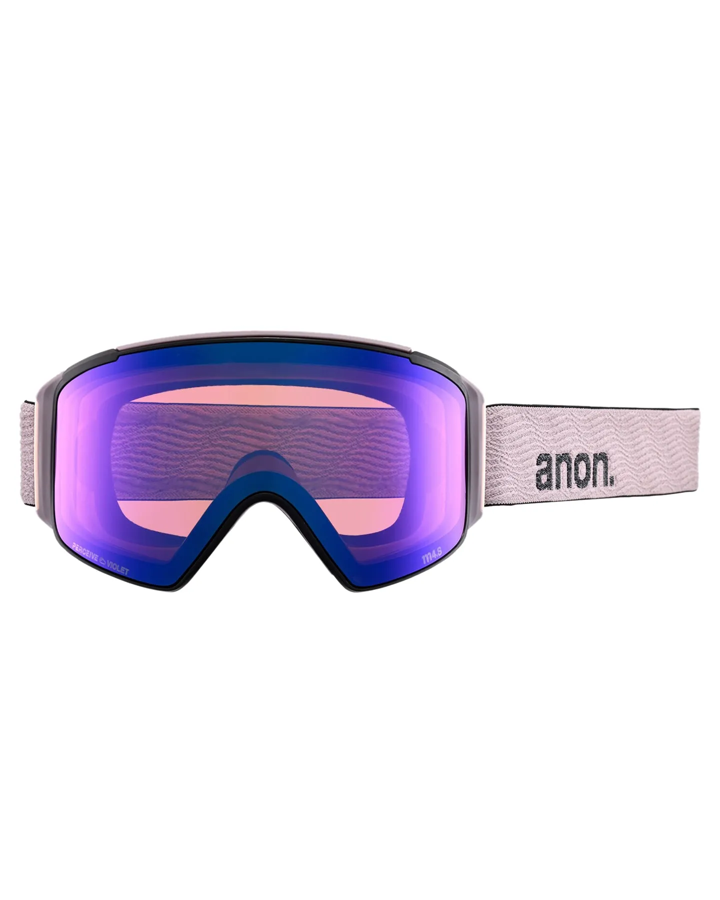 Anon M4S Cylindrical Low Bridge Snow Goggles + Bonus Lens - Elderberry/Perceive Sunny Onyx Lens