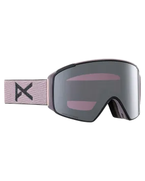 Anon M4S Cylindrical Low Bridge Snow Goggles + Bonus Lens - Elderberry/Perceive Sunny Onyx Lens