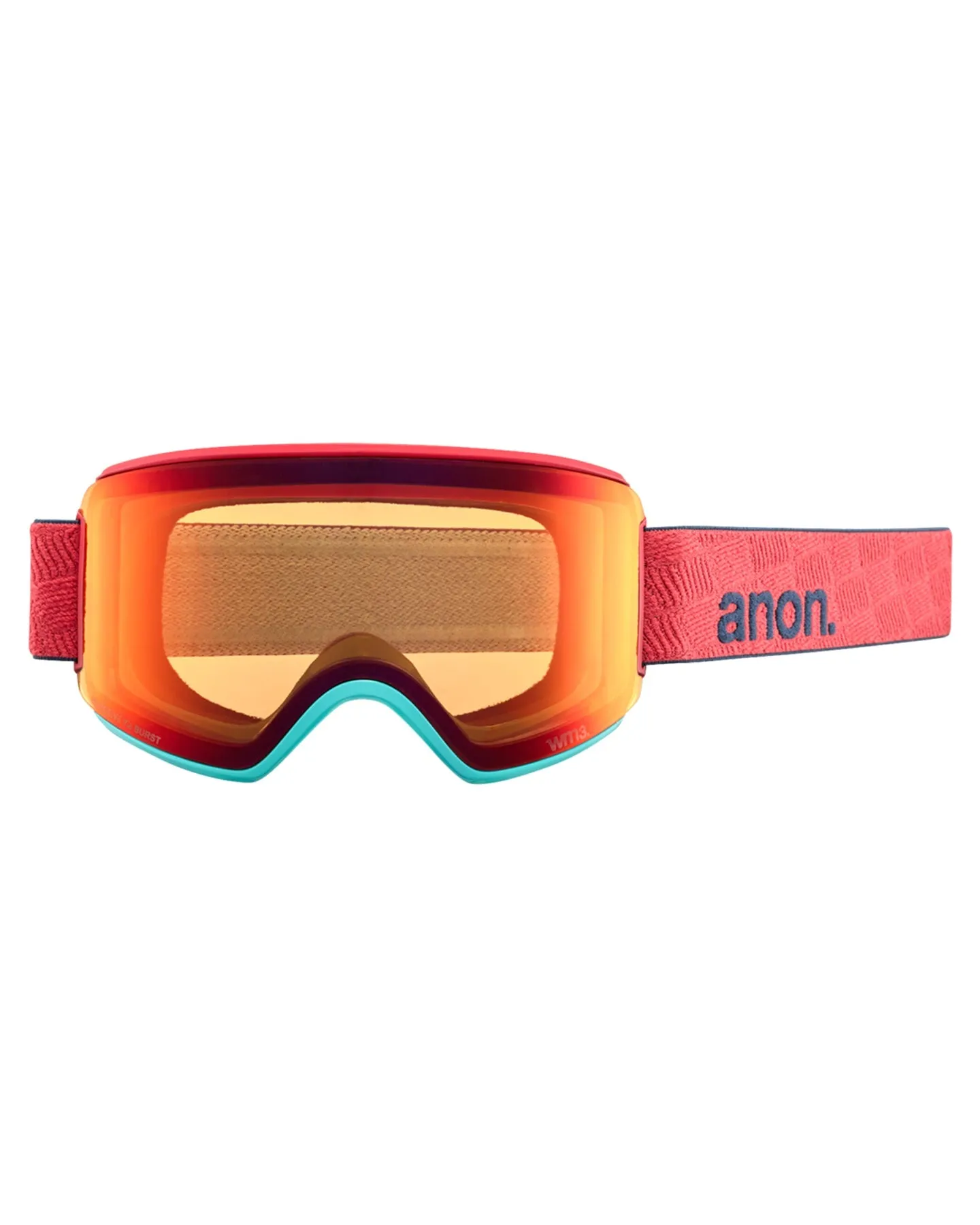 Anon WM3 Low Bridge Fit Snow Goggles + Bonus Lens + MFI - Coral / Perceive Sunny Bronze