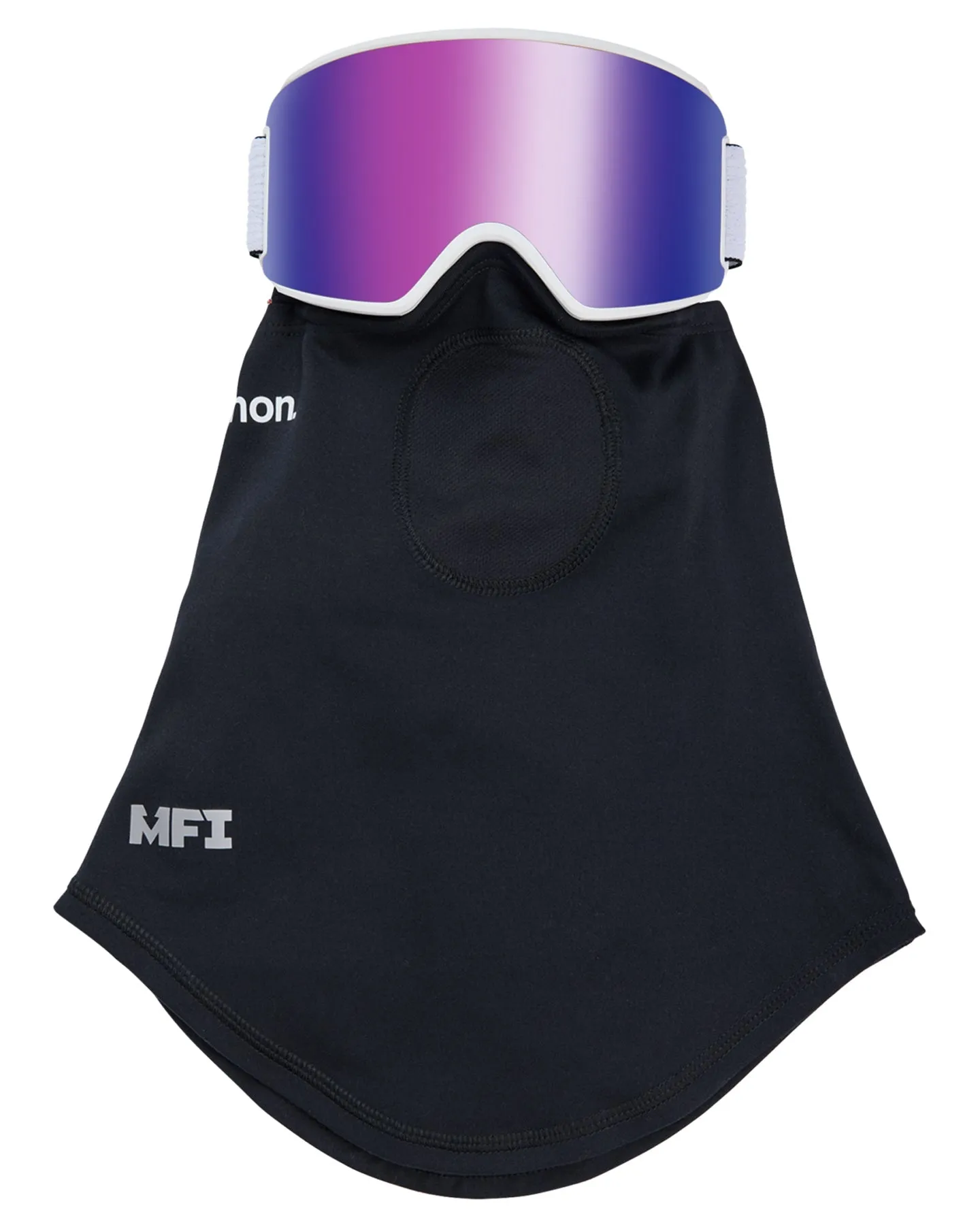 Anon WM3 Low Bridge Fit Snow Goggles + Bonus Lens + MFI - White / Perceive Variable Violet