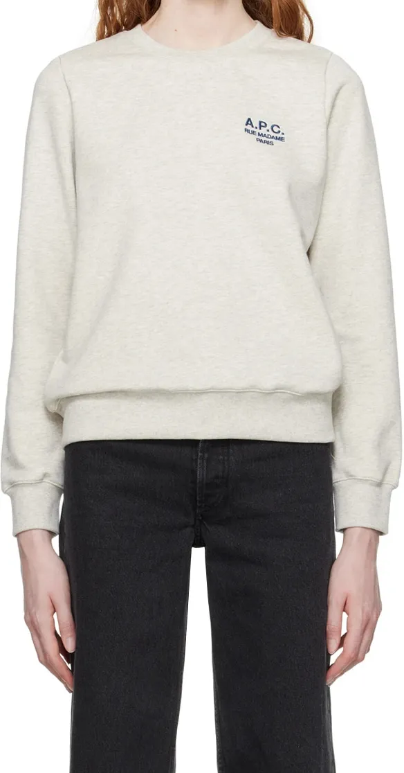 A.P.C.  |Crew Neck Unisex Blended Fabrics Street Style Long Sleeves