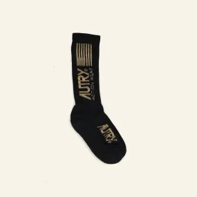 AUTRY SOCKS | Black/Gold