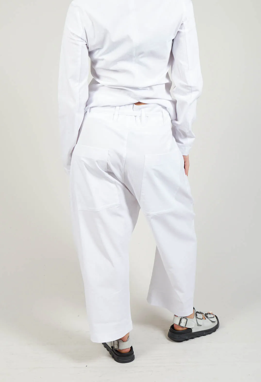 Balloon Trousers in White