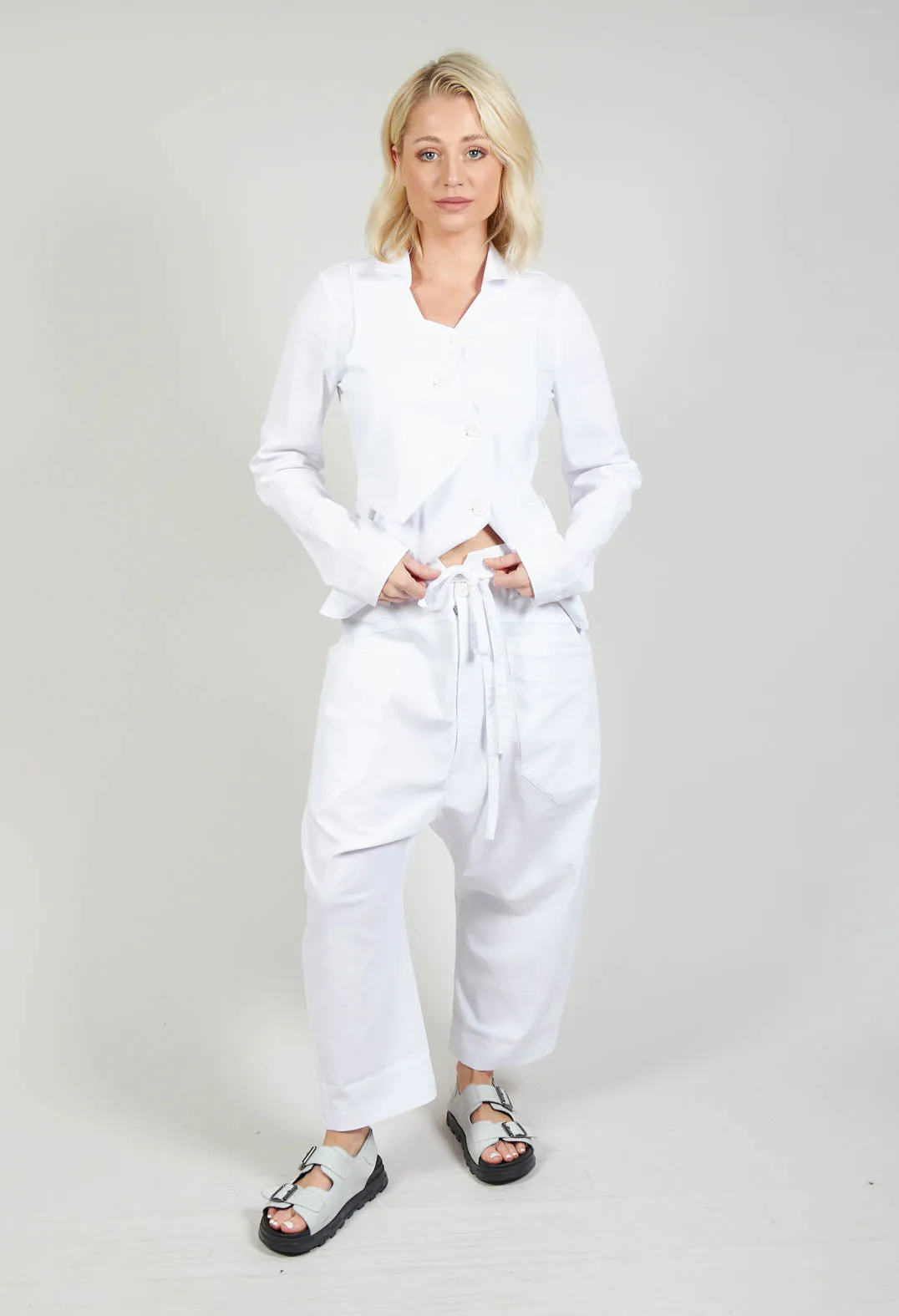 Balloon Trousers in White