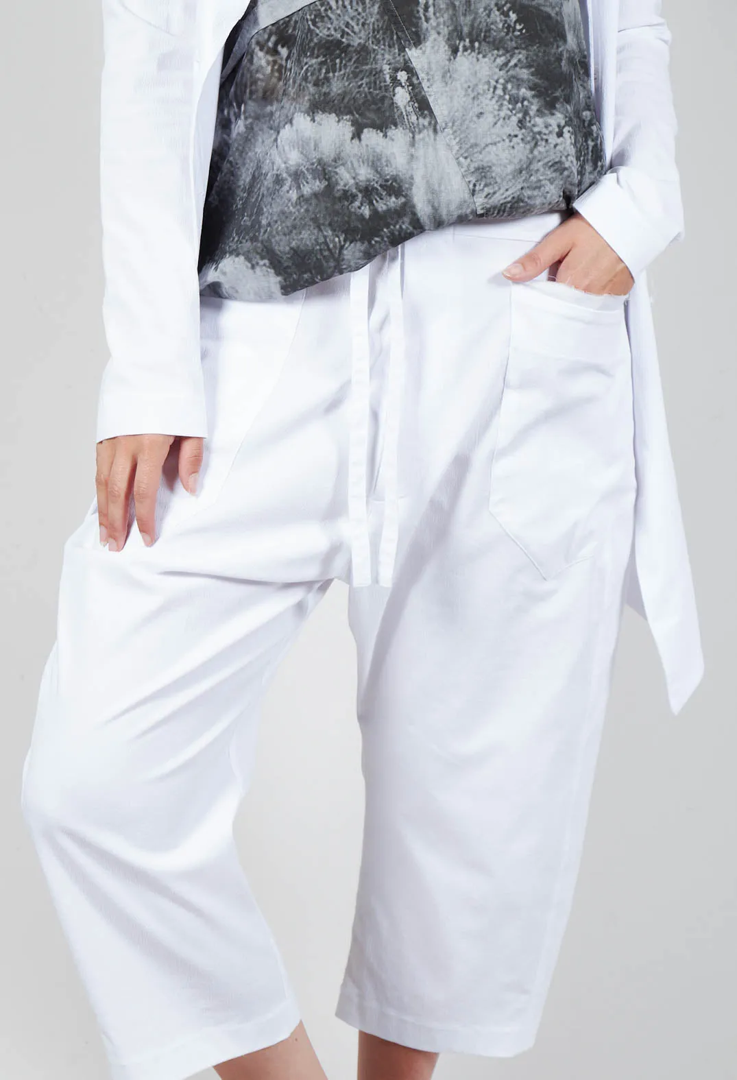 Balloon Trousers in White