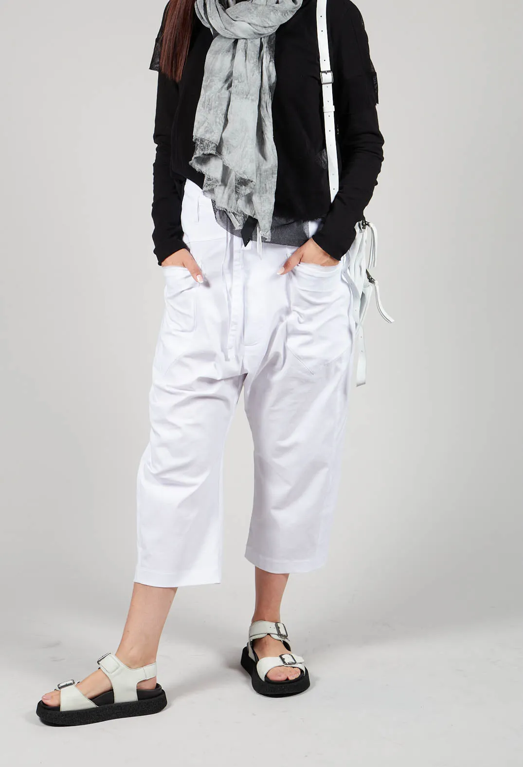 Balloon Trousers in White