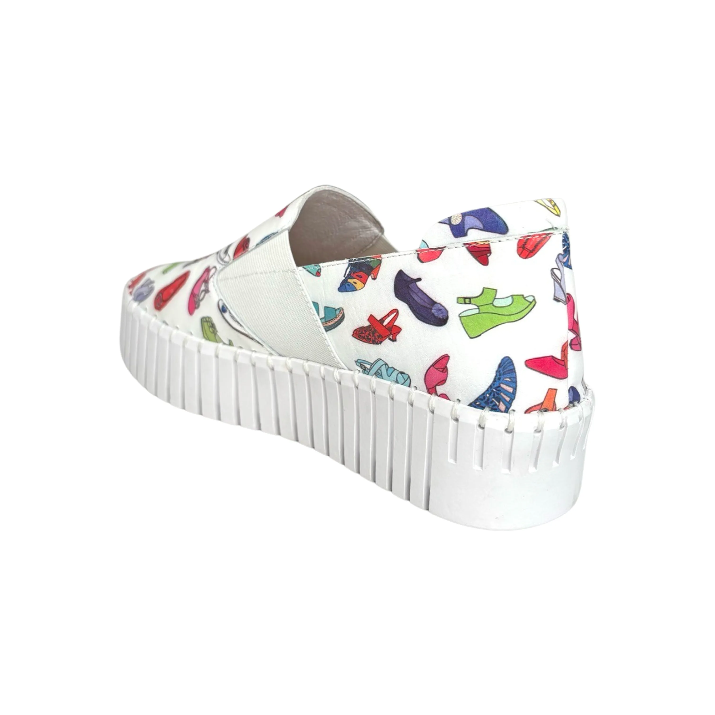 Becca White/Shoe Print Slip On