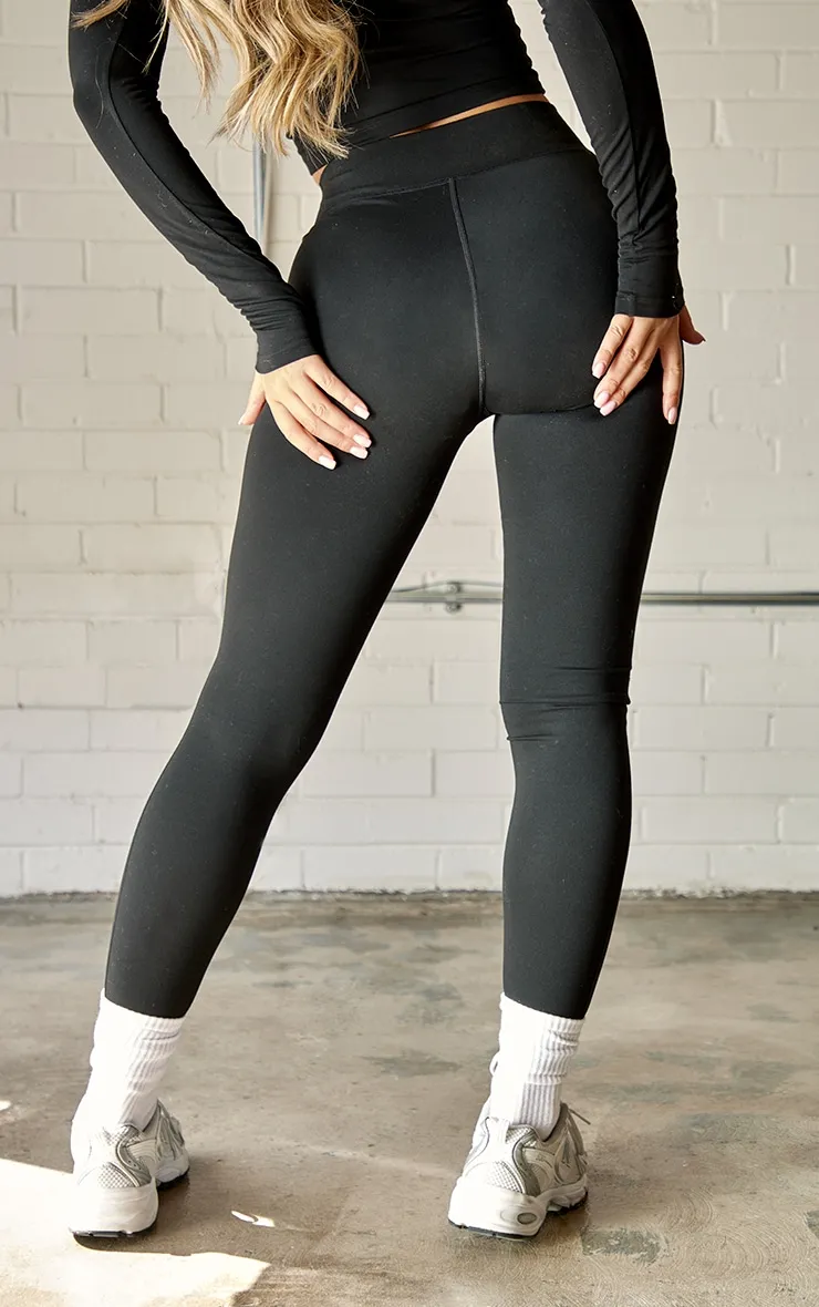 Black Contour Sculpt Leggings | Co-Ords