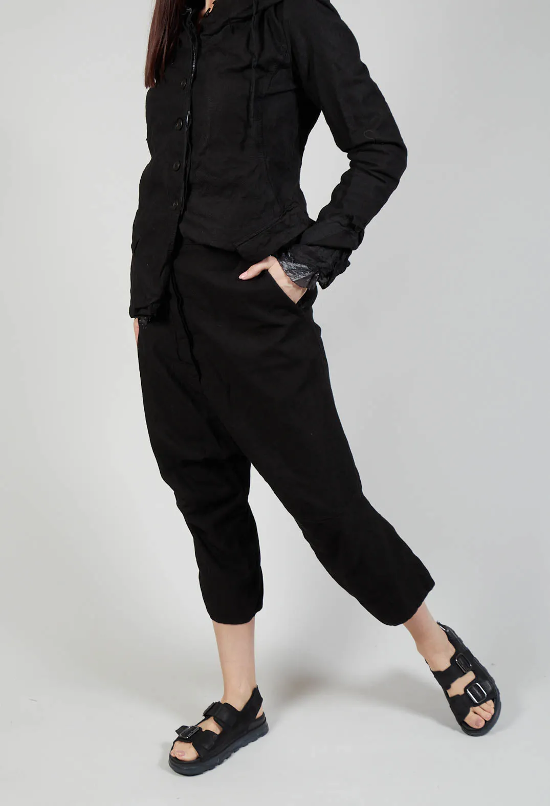 Block Trousers in Black