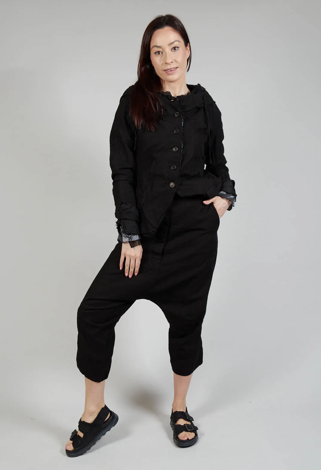 Block Trousers in Black