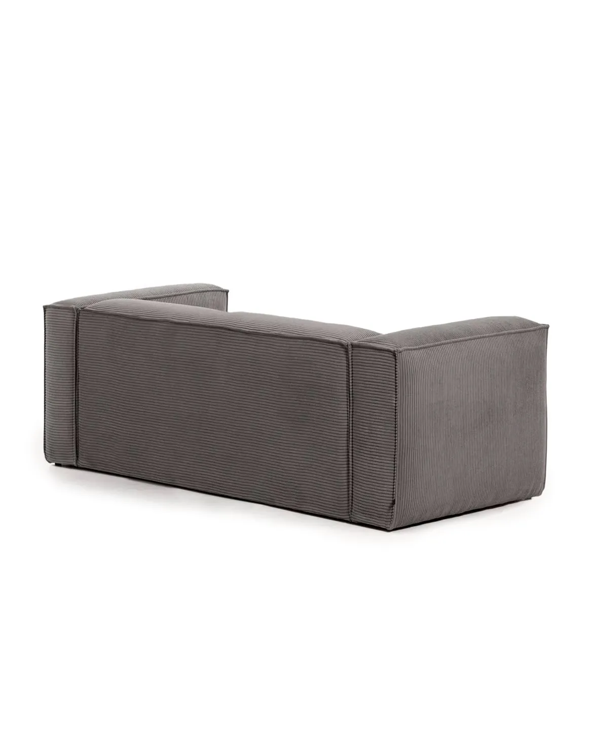 Blok 2-Seater Right Lounge Sofa Corduroy Dark Grey