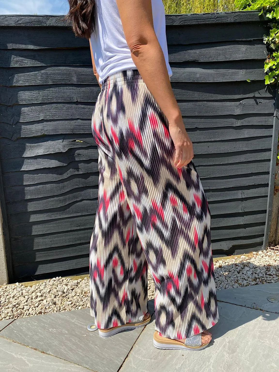 Bright Plisse Trousers Fran