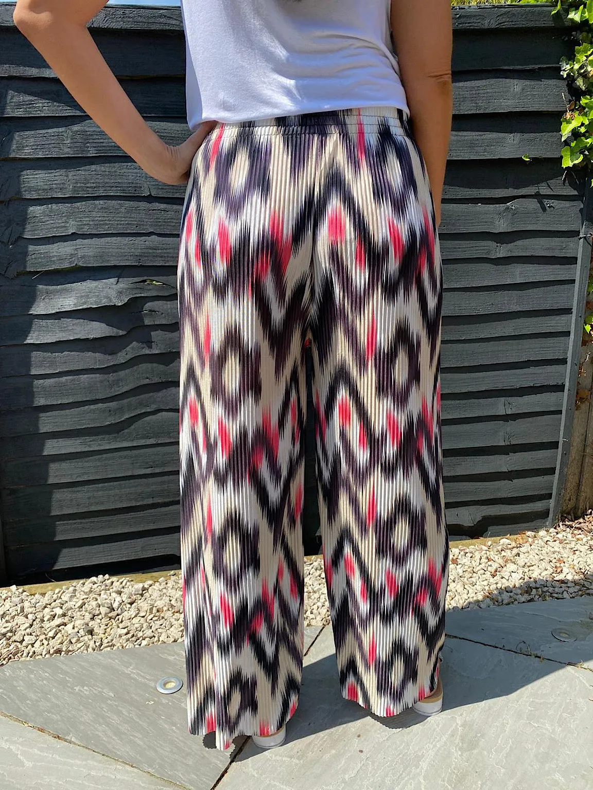 Bright Plisse Trousers Fran