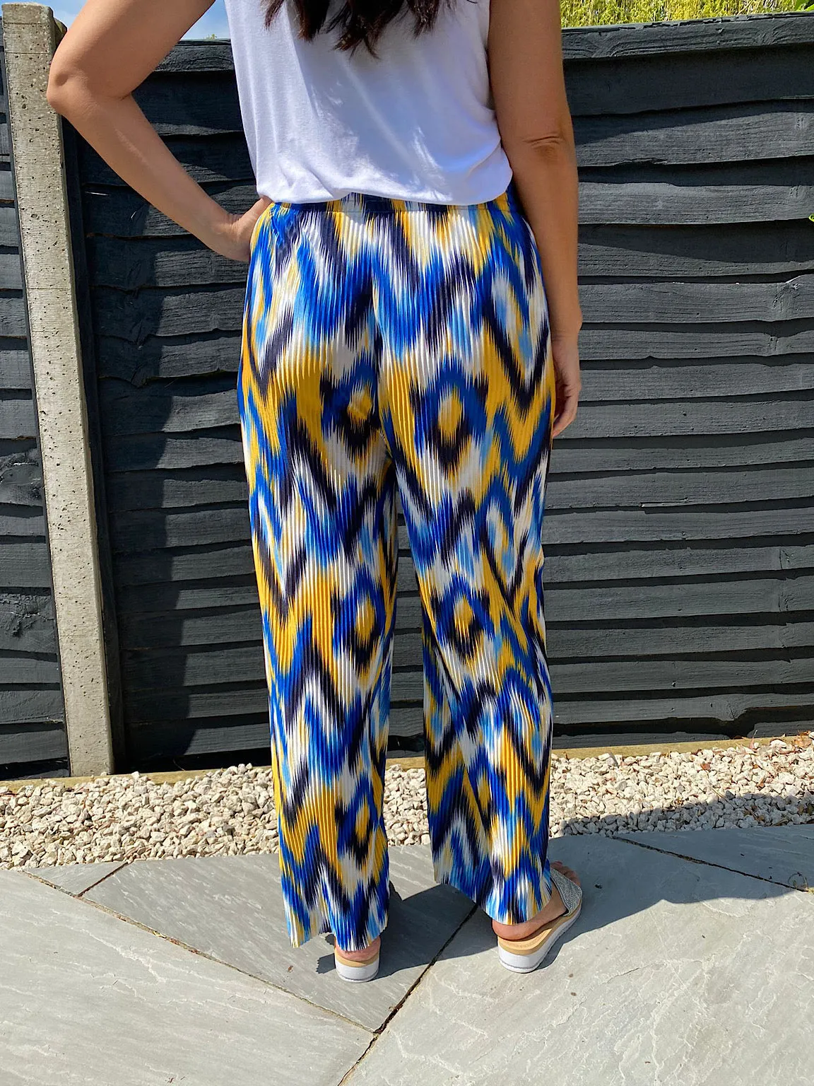 Bright Plisse Trousers Fran