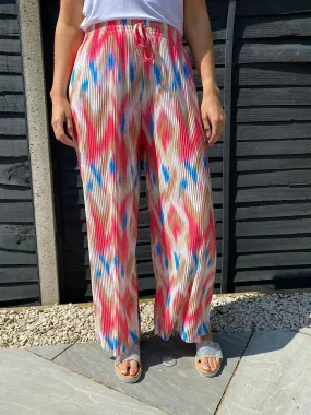 Bright Plisse Trousers Fran