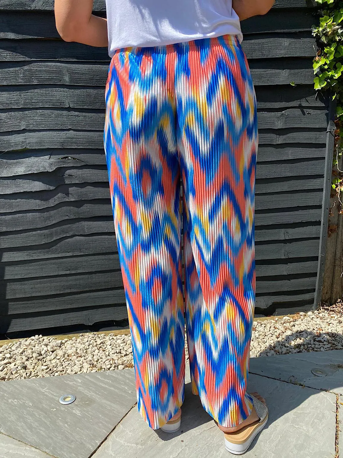 Bright Plisse Trousers Fran