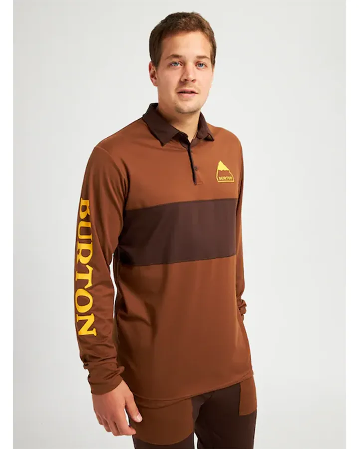 Burton Midweight Rugby Shirt - Bison / Seal Brown - 2022