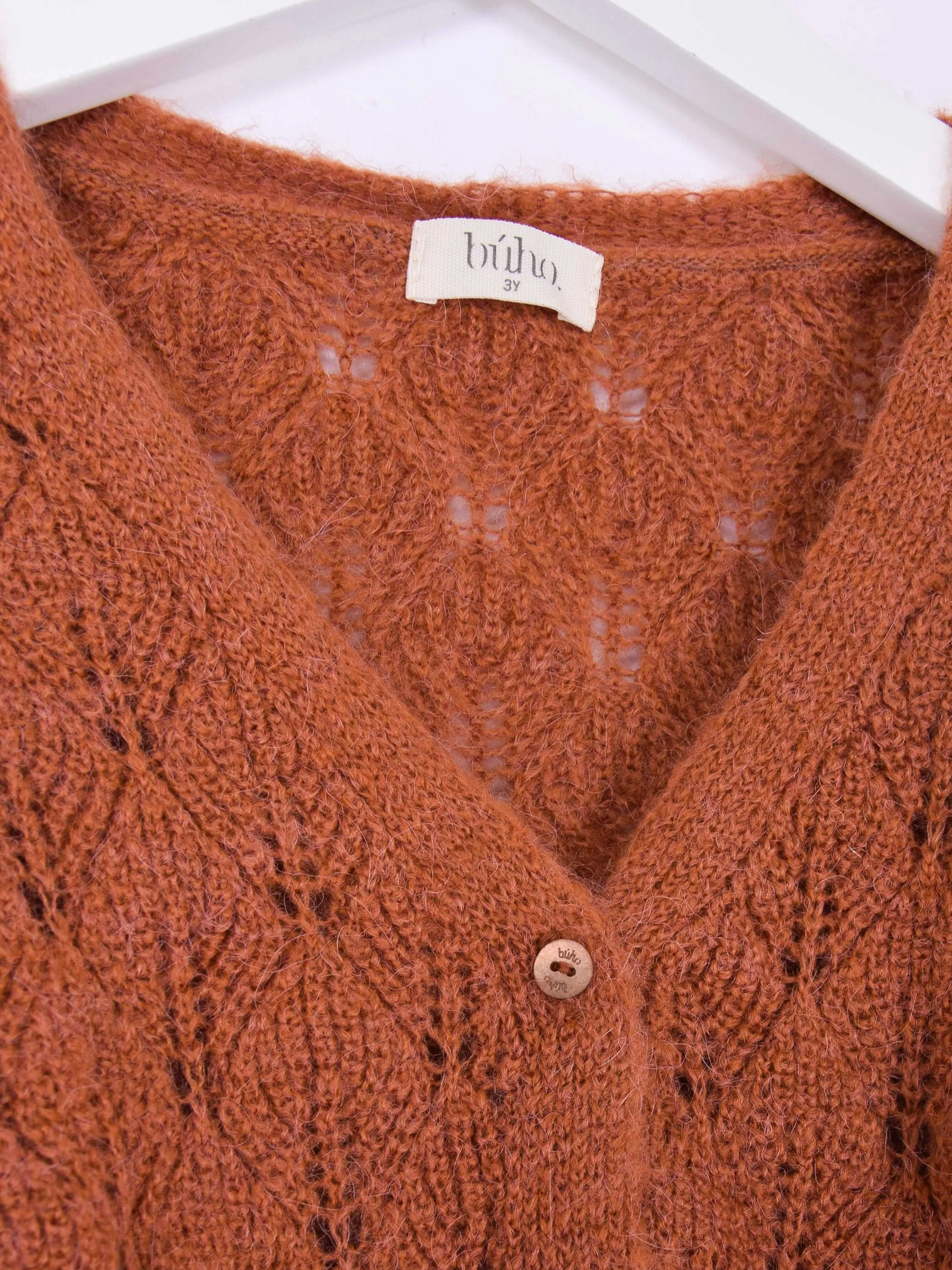 Cardigan Mohair Rust