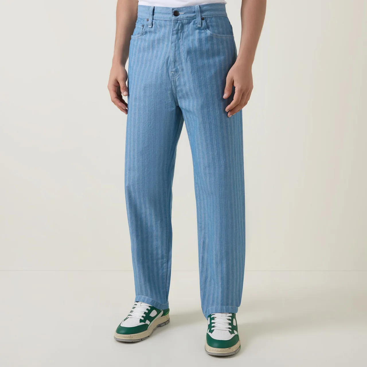 CARHARTT WIP Menard Striped Trousers - Blue