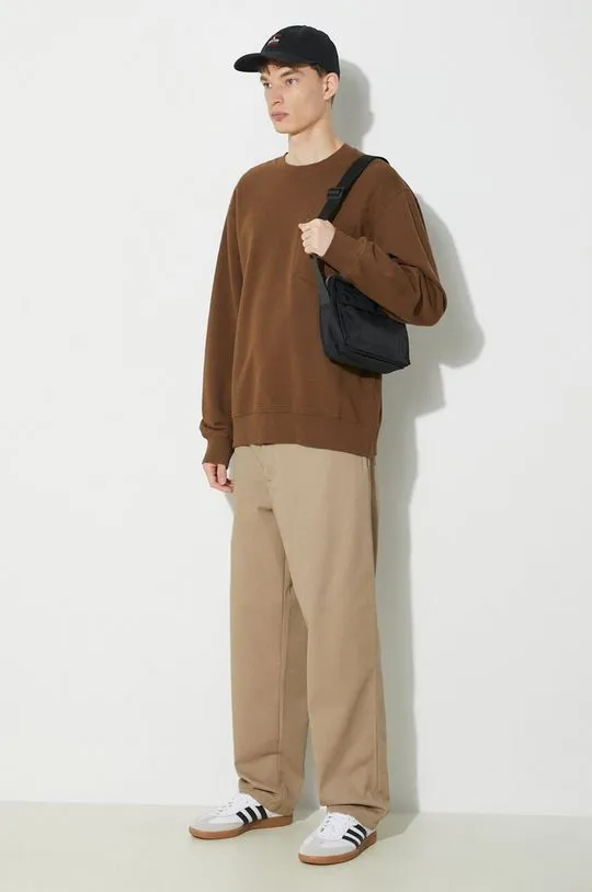 Carhartt WIP trousers Calder Pant men's beige color I030473.8Y02