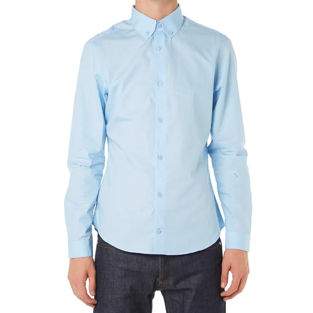 Carven Poplin Button Down ShirtSky Blue