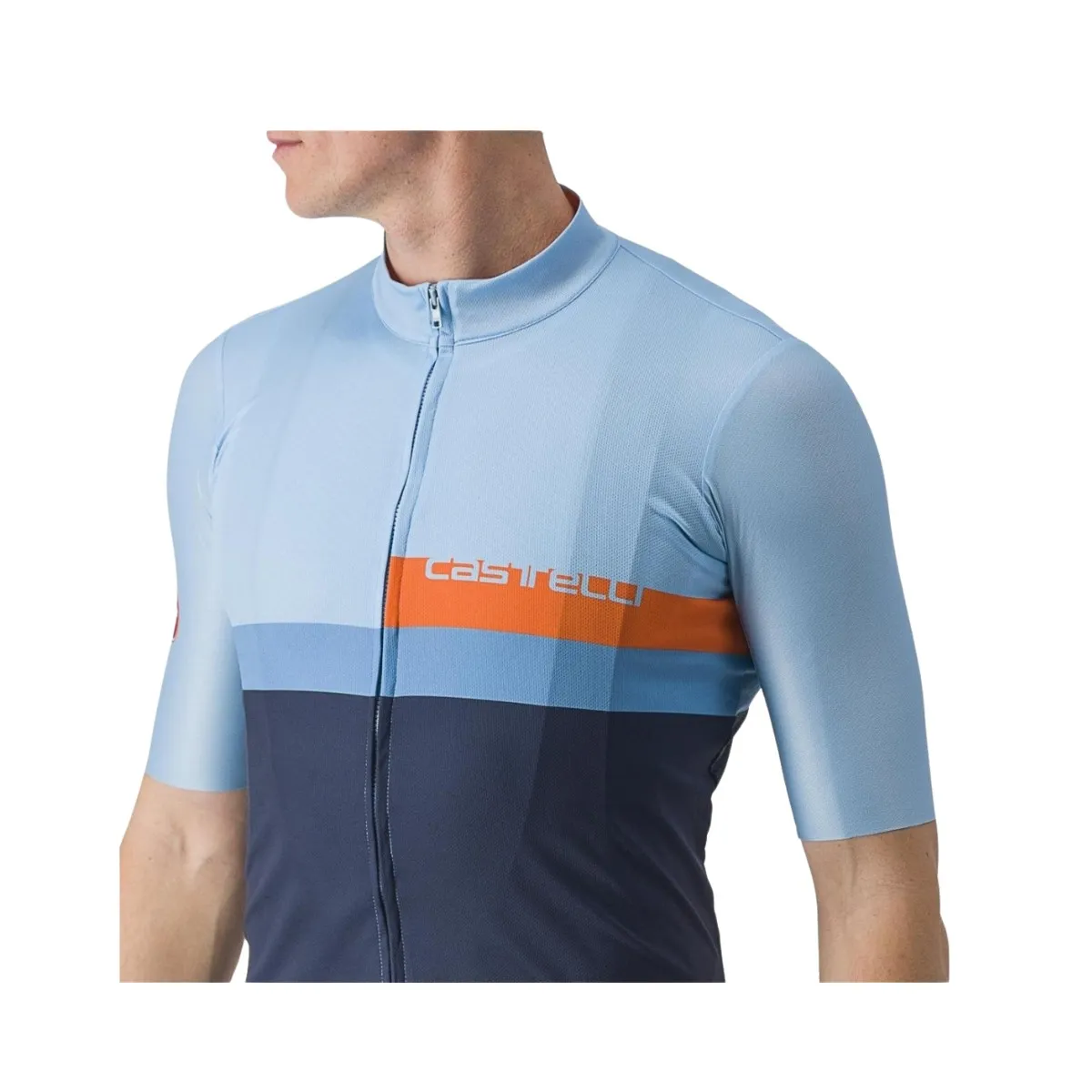 Castelli A Blocco Short Sleeve Jersey Blue Black