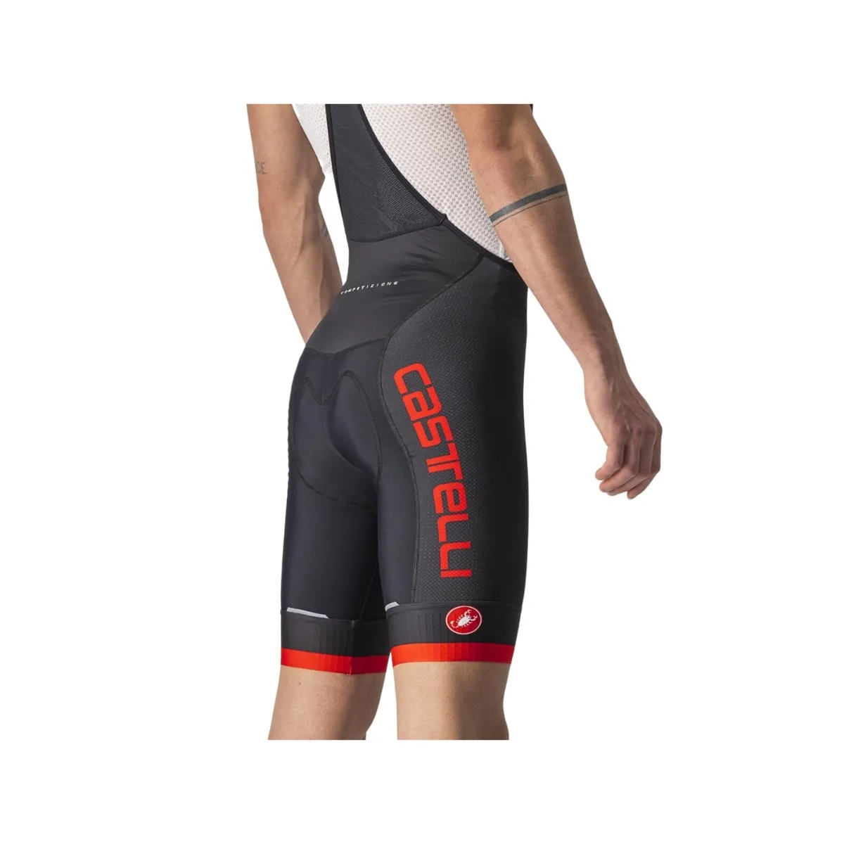 Castelli Competizione Kit Bibtights Black Black Red