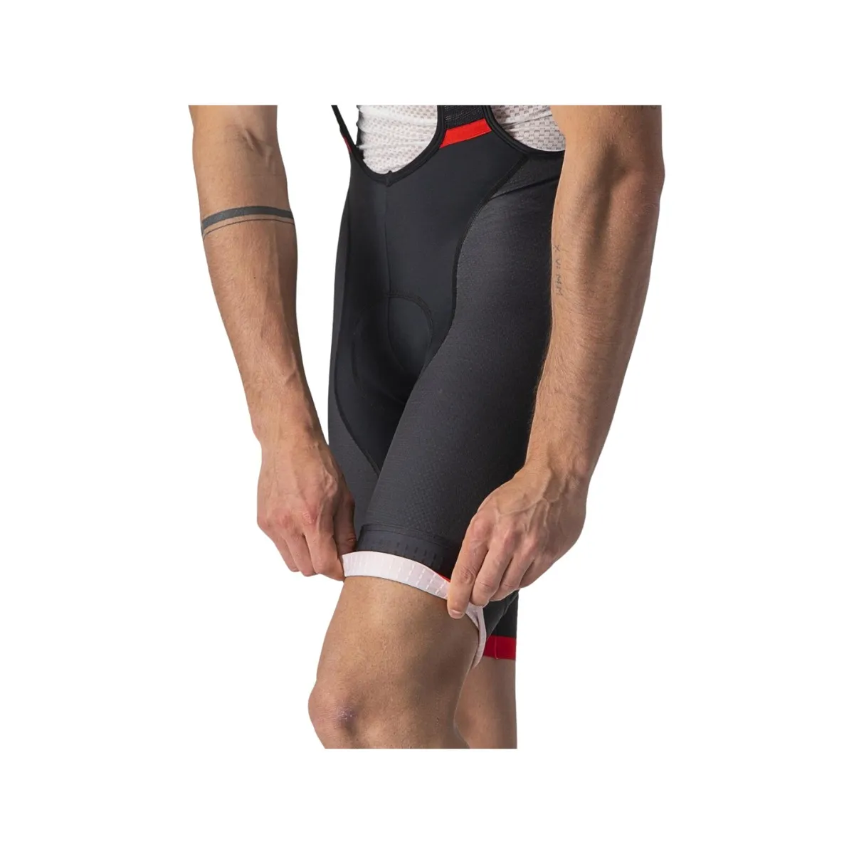 Castelli Competizione Kit Bibtights Black Black Red